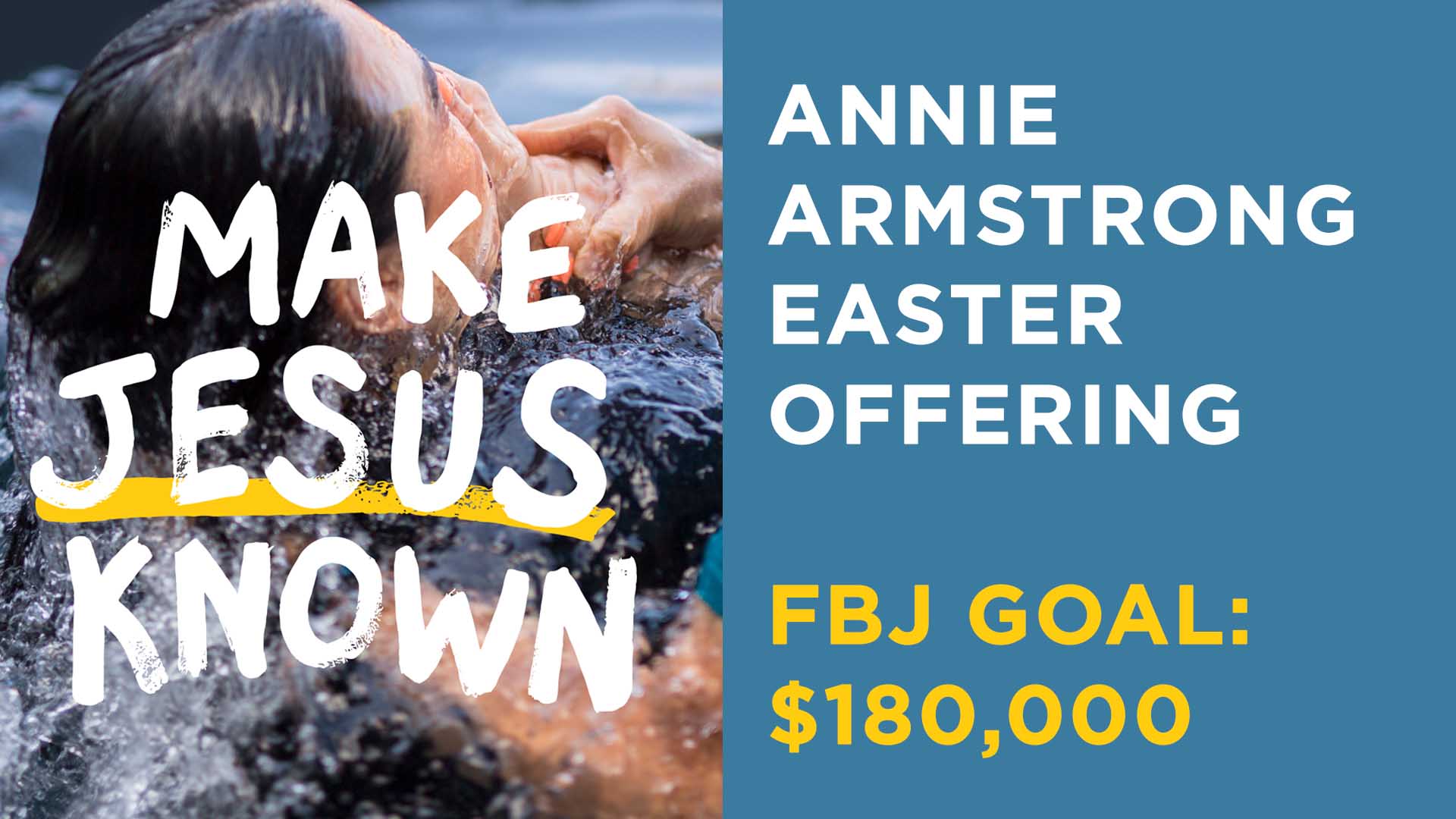 Annie Armstrong Easter Offering Graphic with FBJ Goal of $180,000