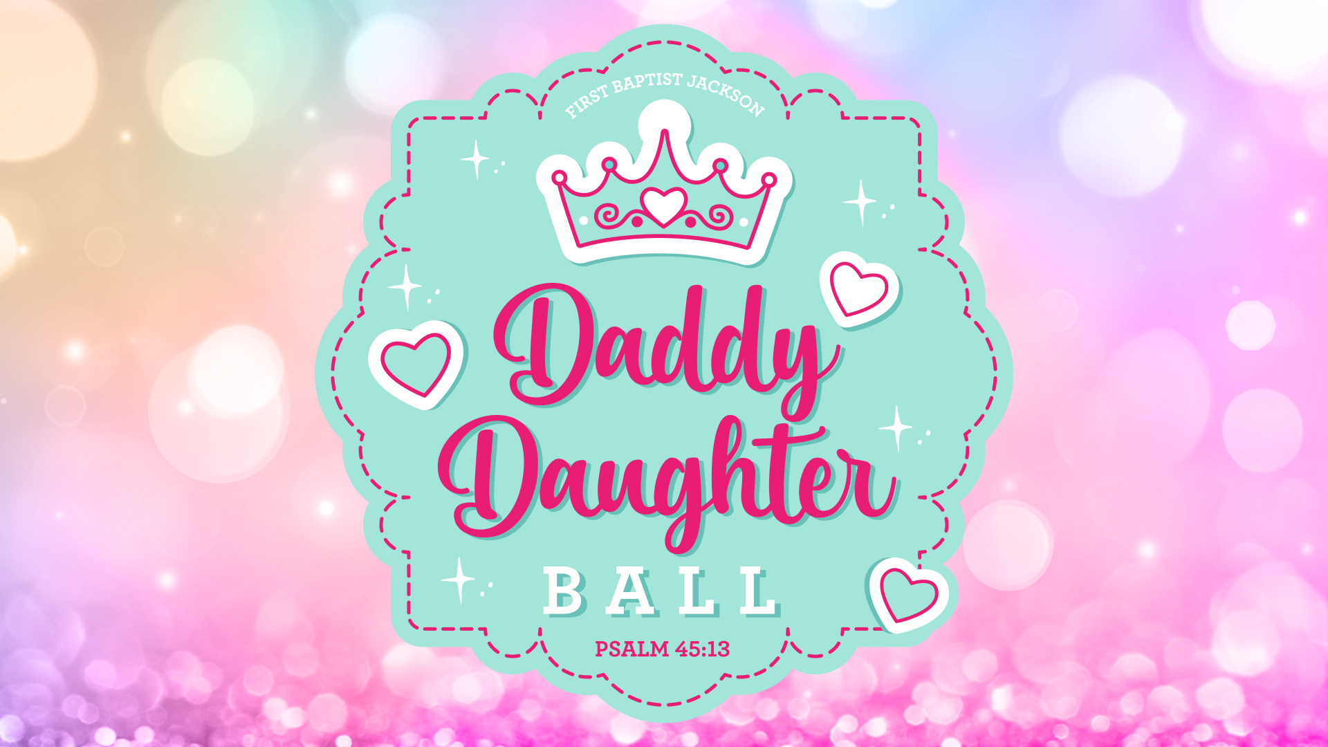 Graphic with Daddy Daughter Ball logo